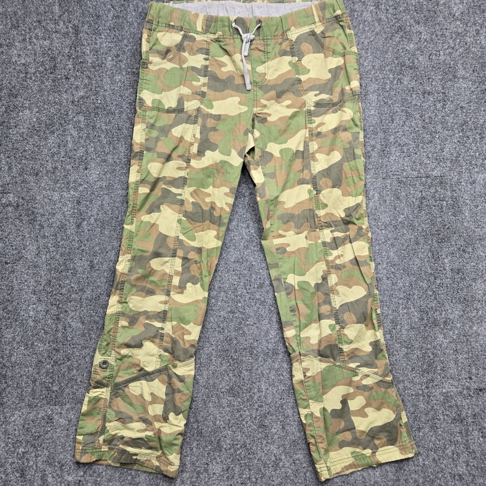 BCG Mens Size Medium 34x30 Camo Joggers Green Brown Woodland Elastic Waist Pants